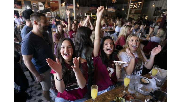 South Carolina Fans Watch the NCAA Women's Basketball Championship