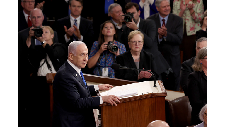 Israeli PM Netanyahu Delivers Address To Joint Meeting Of U.S. Congress