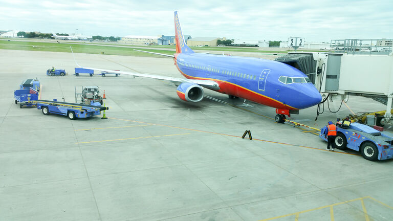 Soutwest Airlines Airplane at Gate