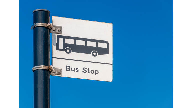 Simple bus stop sign