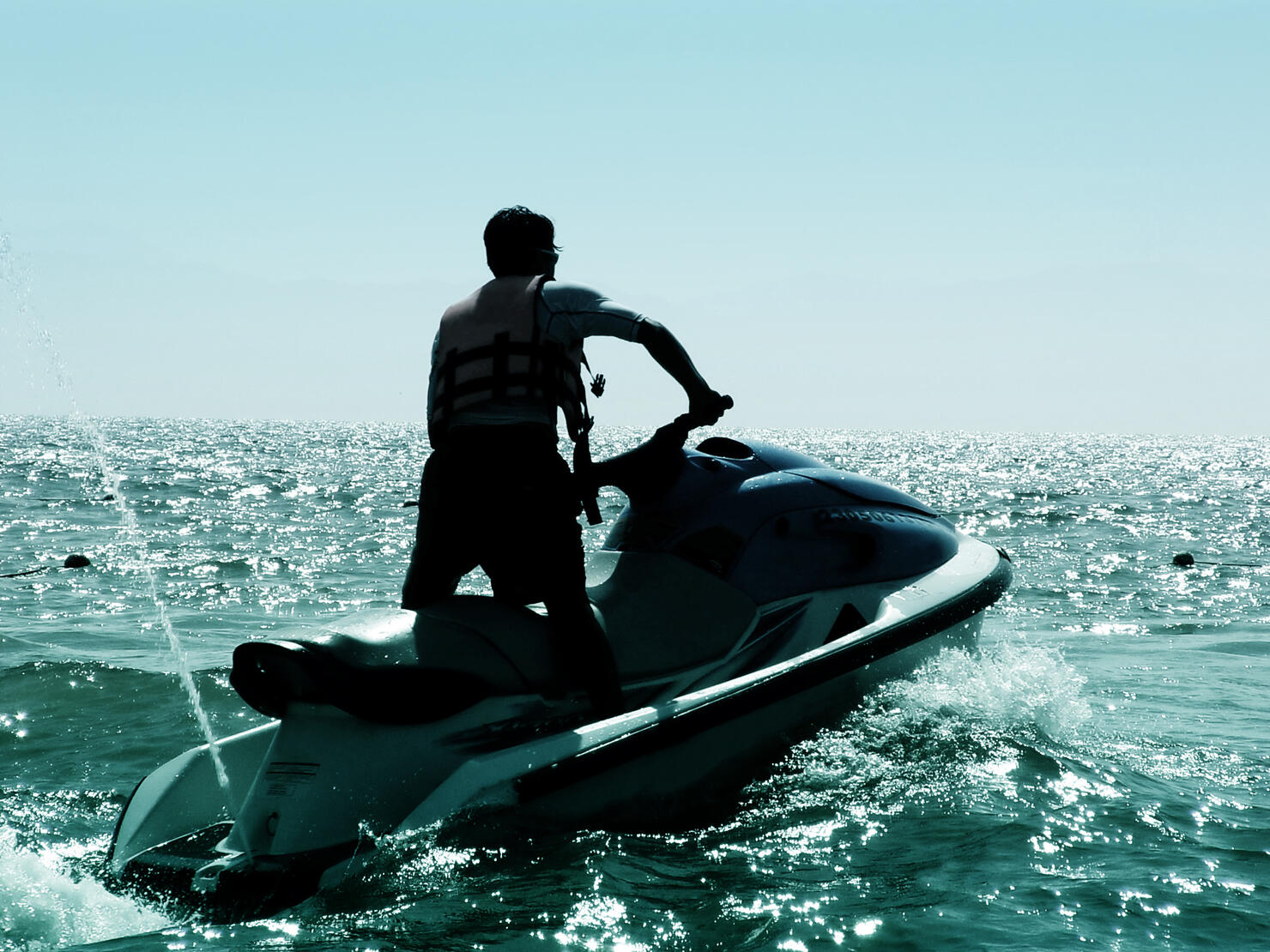 Jet Skier in the ocean
