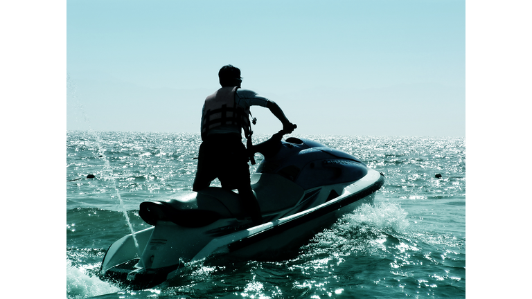 Jet Skier in the ocean