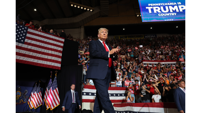 Trump Holds Campaign Rally In Harrisburg, Pennsylvania