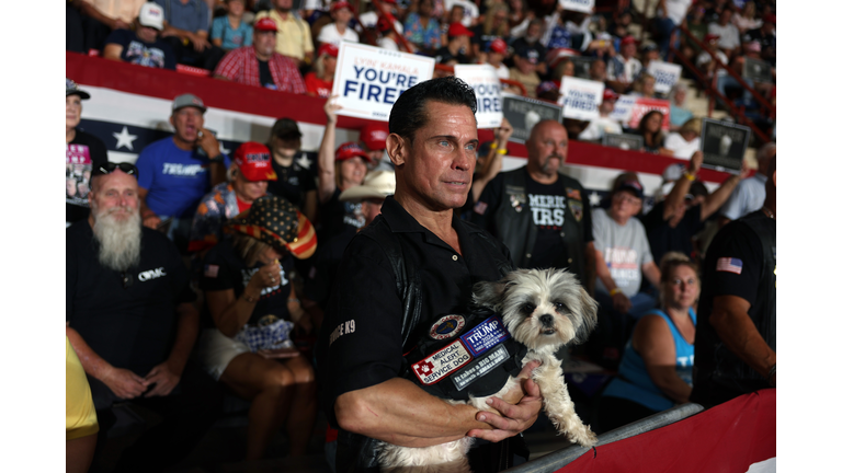 Republican Nominee For President Holds A Campaign Rally In Harrisburg, Pennsylvania