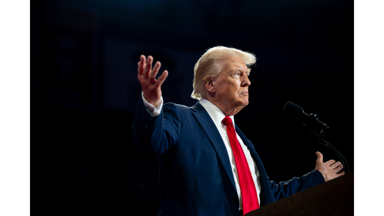 Republican Presidential Nominee Donald Trump Holds A Campaign Rally In Charlotte, North Carolina