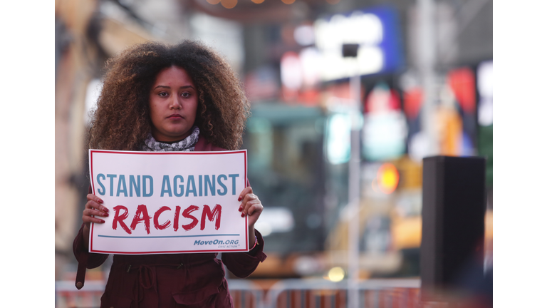 Americans Stand for Love & Against Trump's Hate Outside GMA