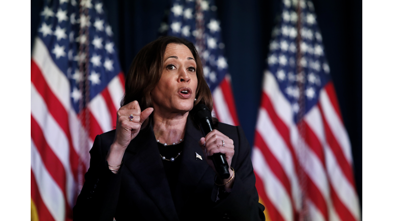 Vice President Harris Holds Campaign Event In Kalamazoo, Michigan