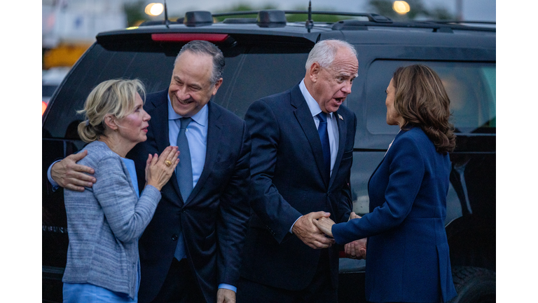 Kamala Harris And Running Mate Tim Walz Make First Appearance Together In Philadelphia