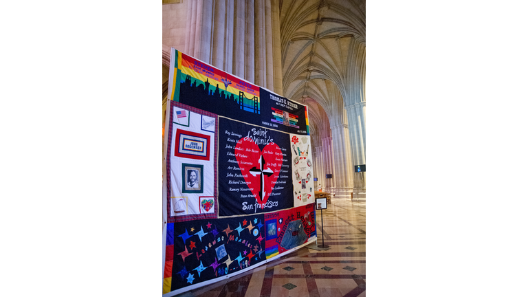 An AIDS Memorial Quilt panel from St. Do