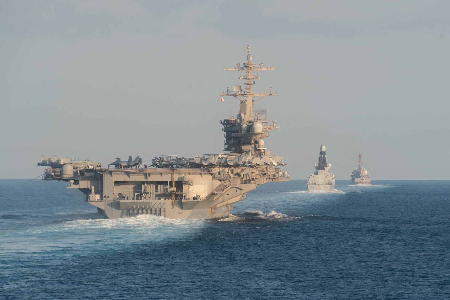 CSG 12 TRANSITS THE STRAIT OF HORMUZ