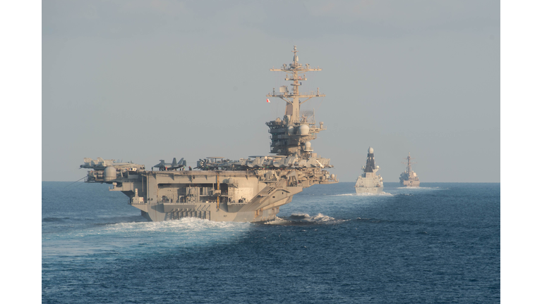 CSG 12 TRANSITS THE STRAIT OF HORMUZ