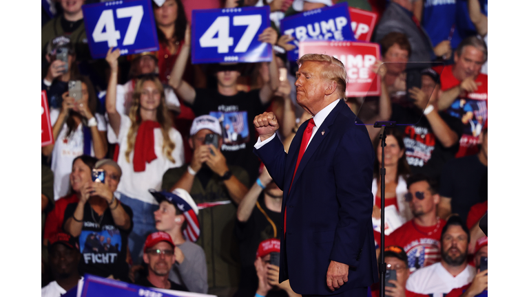 GOP Presidential Candidate Donald Trump Holds Campaign Rally In Wilkes Barre, Pennsylvania