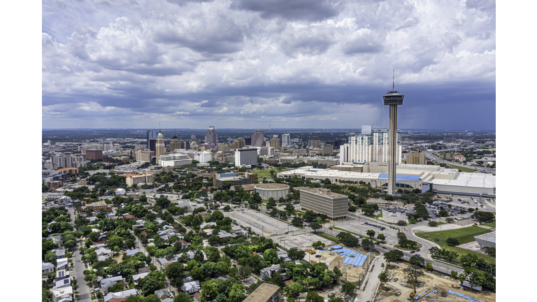 Drone View of San Antonio Texas