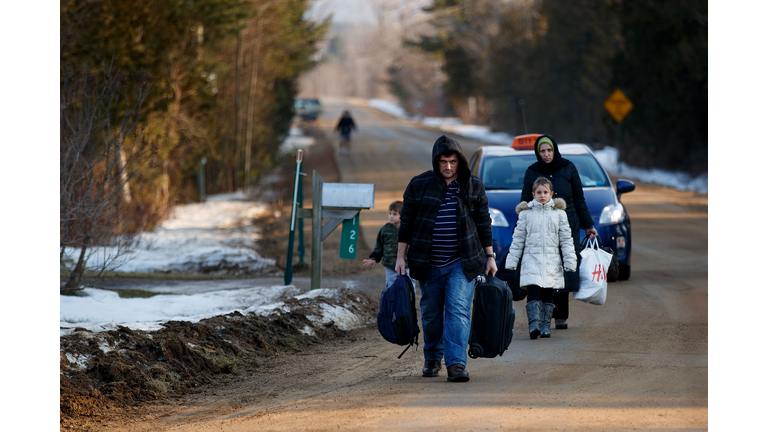 Northern NY State Border With Canada Becomes Illegal Crossing Area For Asylum Seekers Fleeing U.S. For Canada