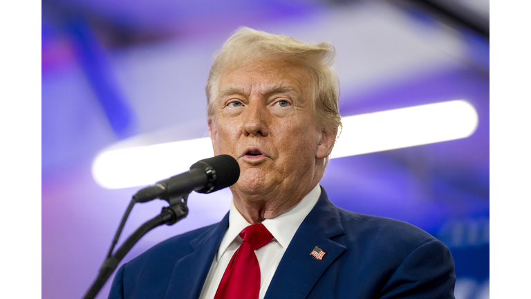 GOP Presidential Candidate Donald Trump Campaigns In Michigan