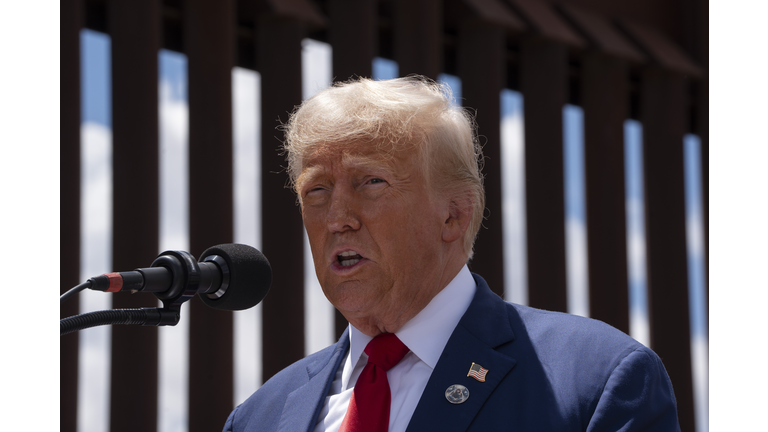 Trump Holds Campaign Event on U.S.-Mexico Border in Cochise County, Arizona