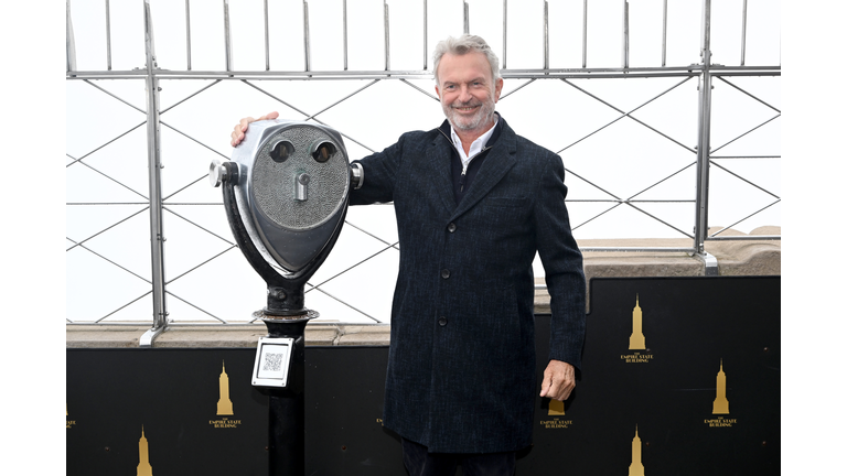 Annette Bening, Sam Neill and Jake Lacy Visit the Empire State Building