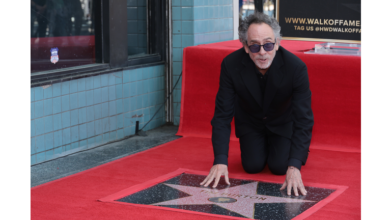 Tim Burton Honored With Star On Hollywood Walk Of Fame