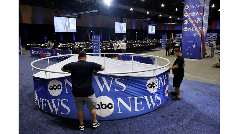 Philadelphia's Constitution Center Prepares To Host Presidential Debate Between Trump And VP Harris