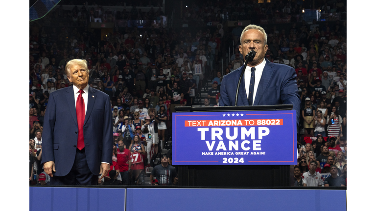 Republican Presidential Candidate Donald Trump Holds Rally In Glendale, Arizona