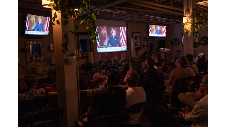 DNC Watch Party Held In San Francisco As Kamala Harris Gives Presidential Nomination Acceptance Speech