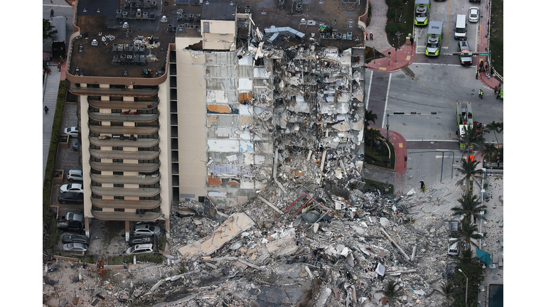 Residential Building In Miami Partially Collapsed