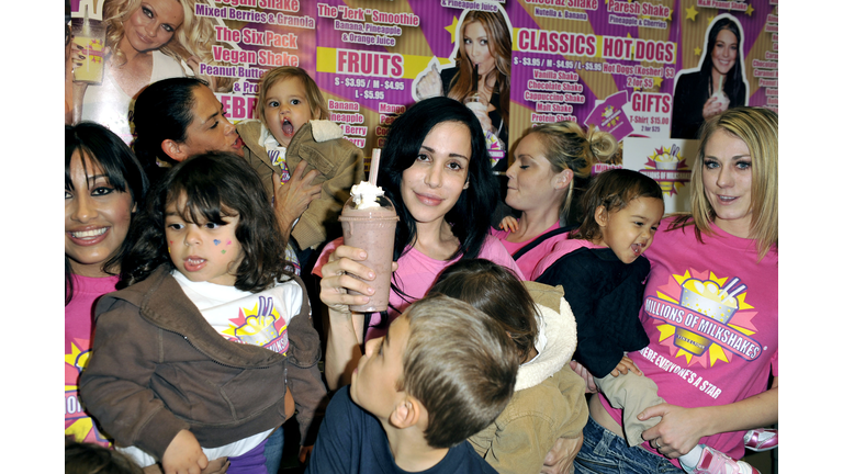 Octomom Nadya Suleman & Her 14 Children Launch Their Shake At Millions Of Milkshakes