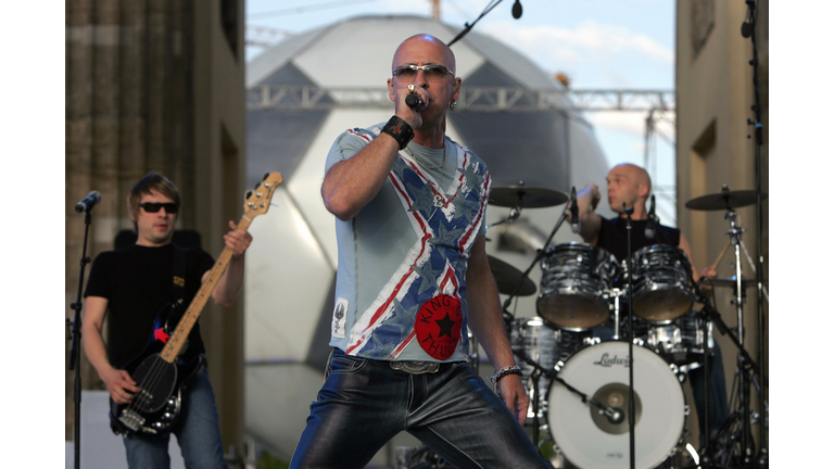 The British band Right Said Fred perform