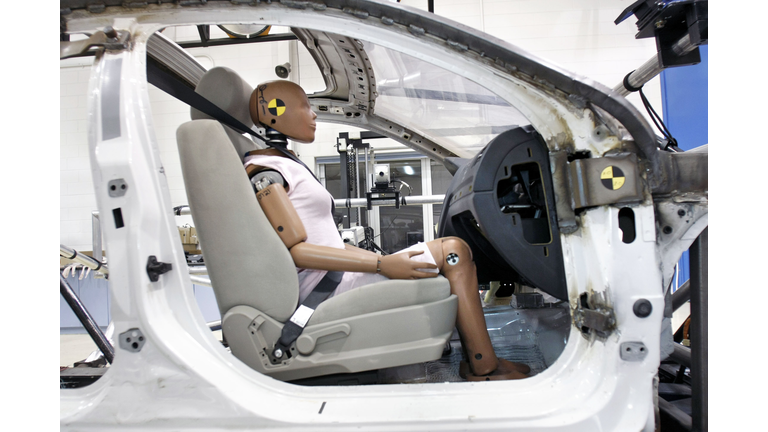 Auto Parts Maker Takata Demonstrates New Crash Test Facility