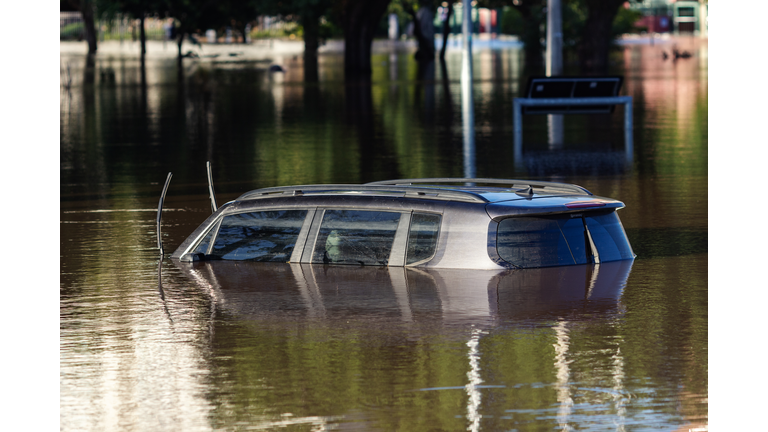 Car swept away by tragic flood