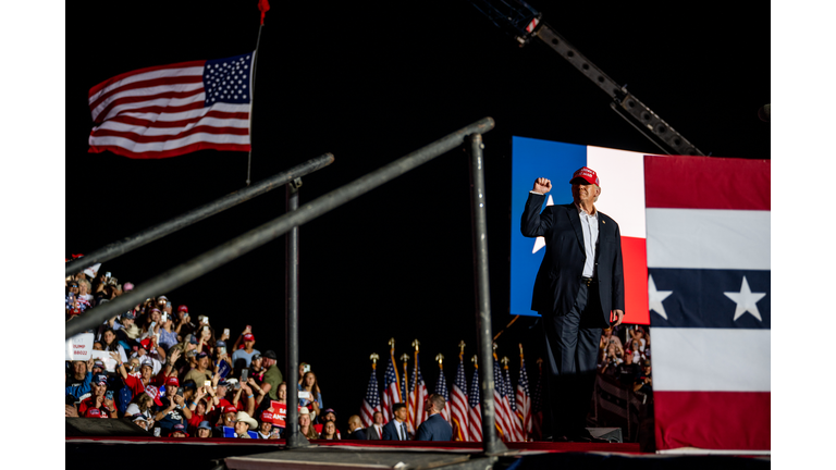 Former President Trump Holds Rally In Robstown, Texas