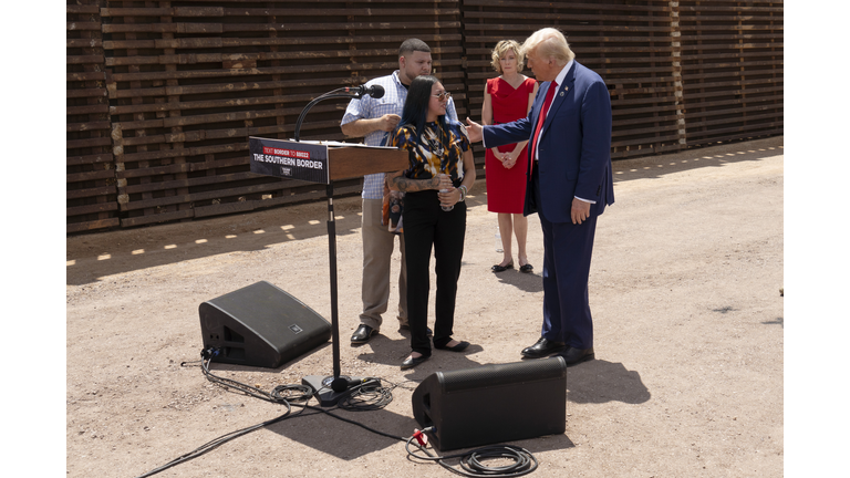 Trump Holds Campaign Event on U.S.-Mexico Border in Cochise County, Arizona