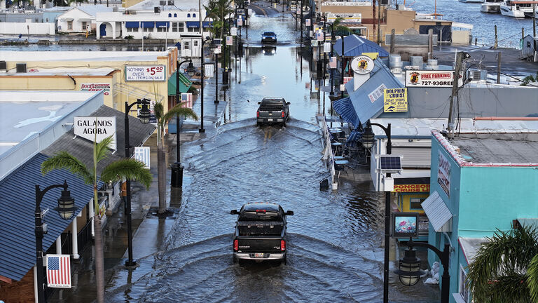 Hurricane Helene Hits Gulf Coast Of Florida