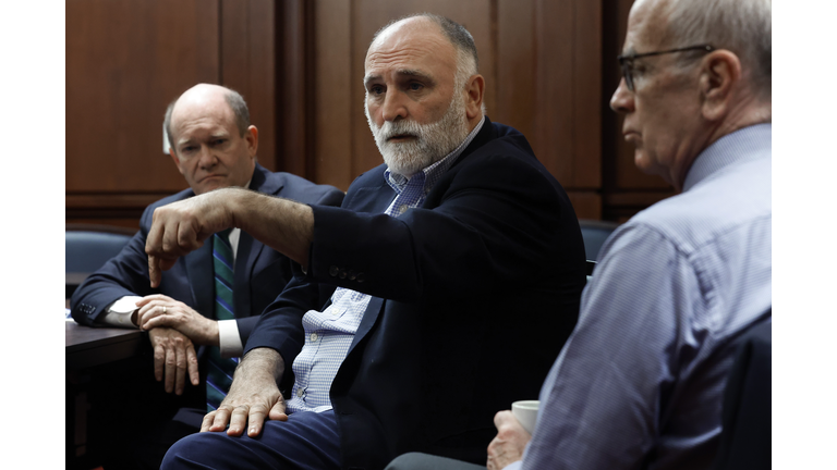 World Central Kitchen Chef Jose Andres Meets With Lawmakers On Capitol Hill