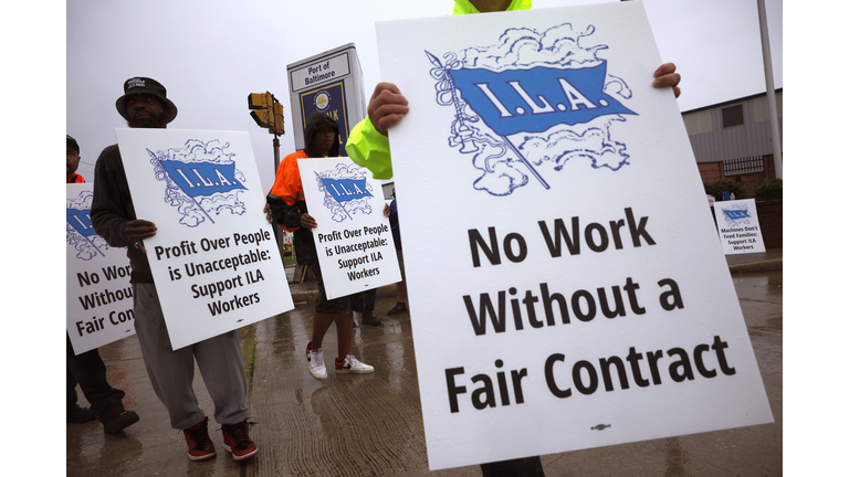 Dockworkers Strike Shuts Down Ports On Gulf And East Coasts