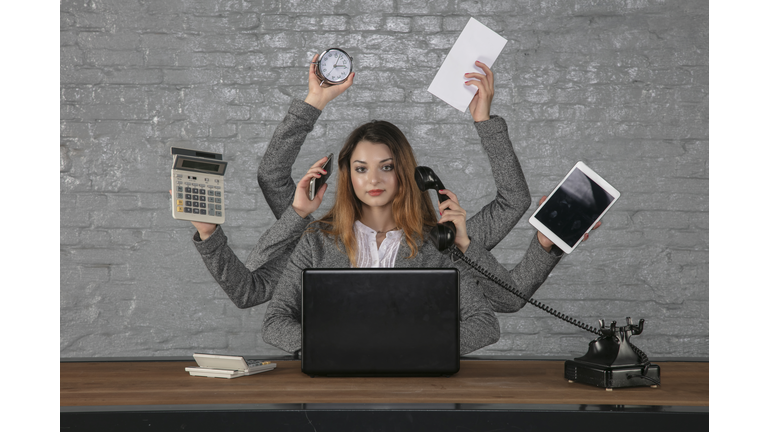 young business woman is irreplaceable in her position