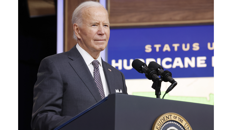 President Biden Delivers Remarks On Hurricane Milton At The White House