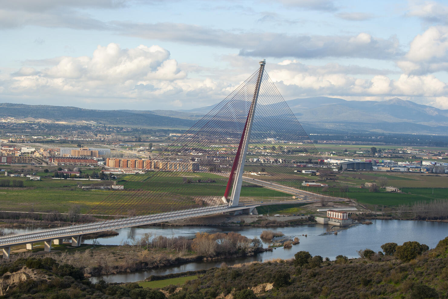 cable-stayed bridge of Castilla-La Mancha in Talavera
