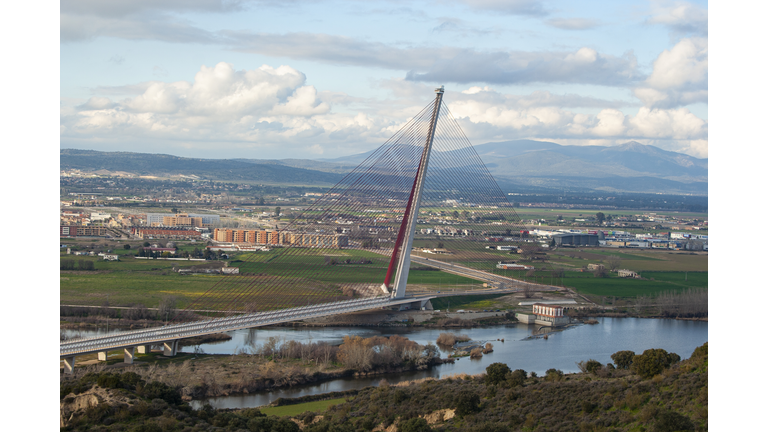 cable-stayed bridge of Castilla-La Mancha in Talavera