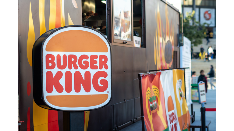 Logo of Burger King, BK, an American fast food chain headquartered in Miami, Florida, founded by James McLamore and David Edgerton.