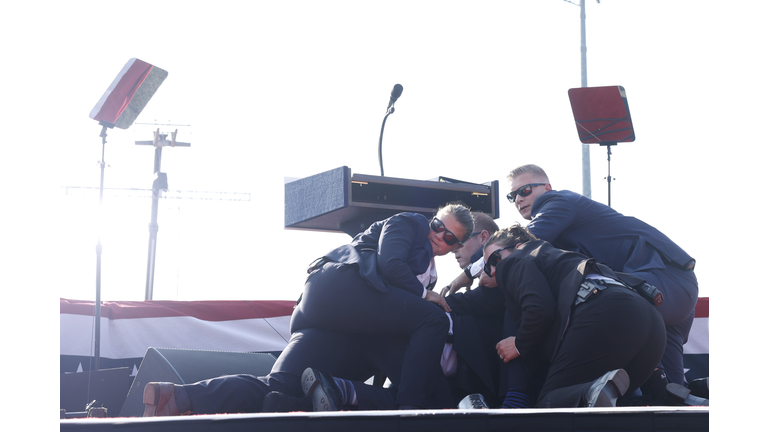 Donald Trump Injured During Shooting At Campaign Rally In Butler, PA