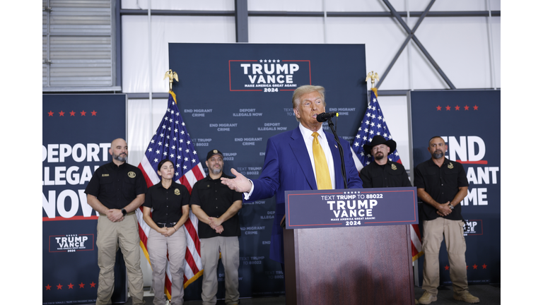 Donald Trump Delivers Remarks In Austin, Texas On Border Security