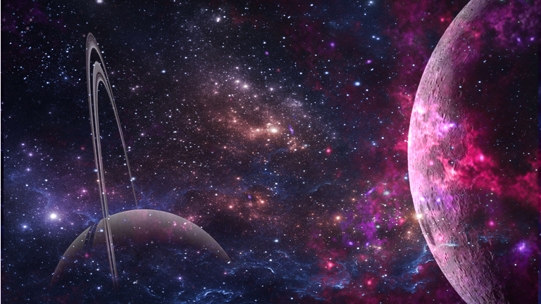 planets and galaxy cosmos physical cosmology science fiction wallpaper