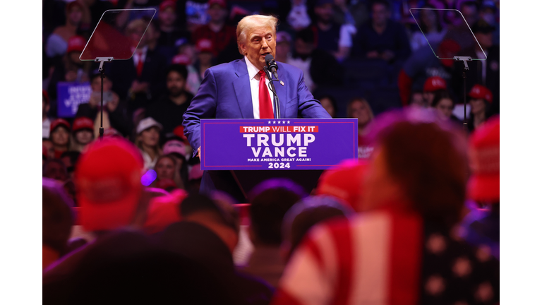 Donald Trump Holds Campaign Rally At Madison Square Garden In NYC