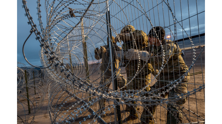 Texas National Guard Works To Secure Southern Border In El Paso