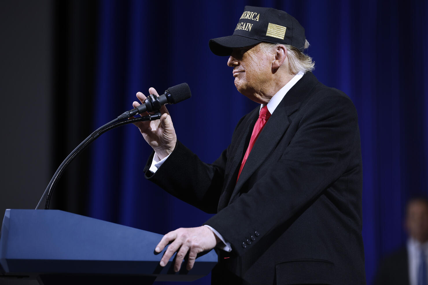 Republican Presidential Nominee Donald Trump Campaigns In Macon, Georgia
