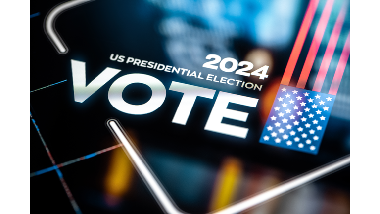 Vote 2024. US Presidential Election background. United States Elections 2024 concept