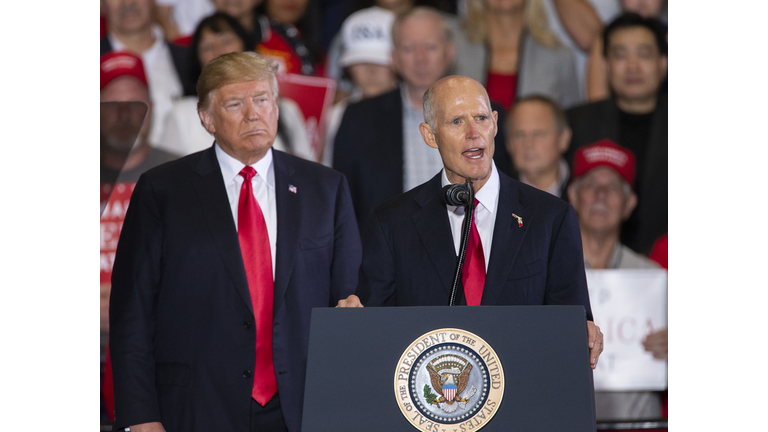 President Trump Holds Campaign Rally In Pensacola, Florida