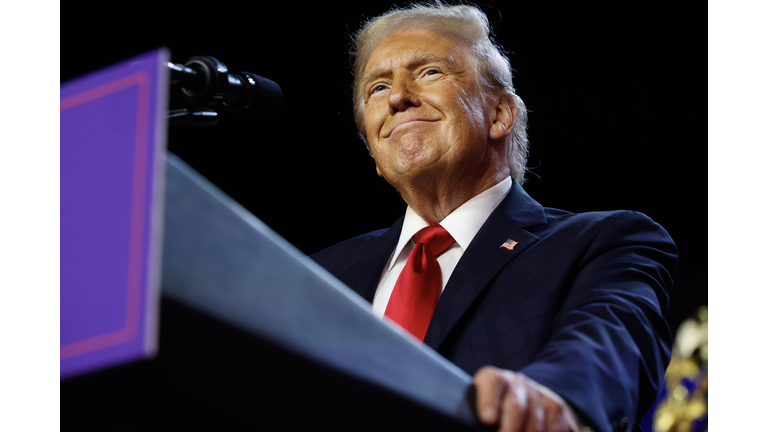 Republican Presidential Nominee Donald Trump Holds Election Night Event In West Palm Beach