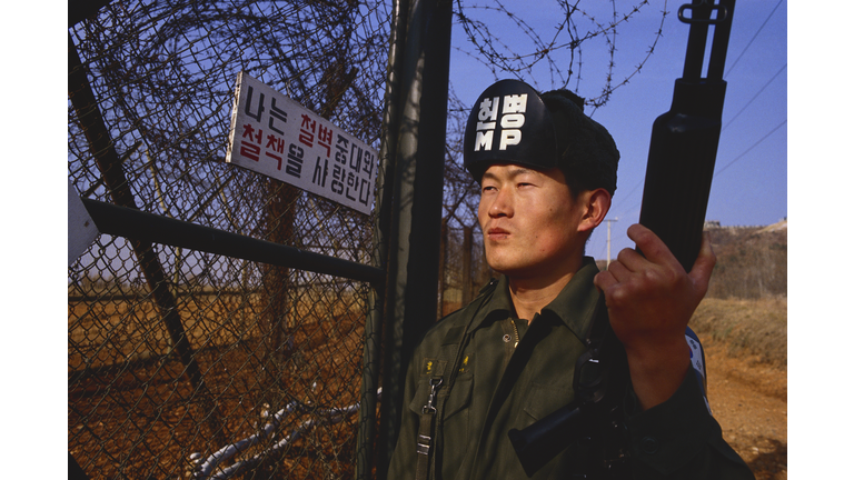 Soldier at North Korea Border